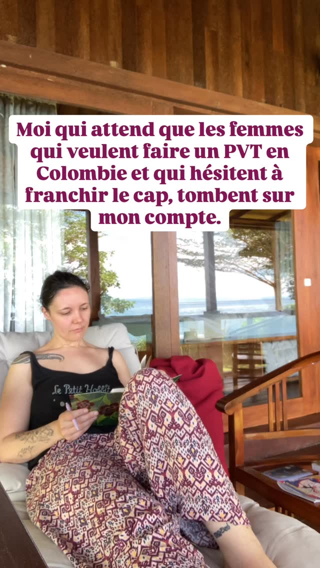 La Colombie, est un pays qui m’a profondément changée. 🇨🇴

Avant de partir en PVT, j’étais comme toi, pleine d’envie avec mille questions en tête. 

Est-ce que c’est vraiment faisable ? Est-ce que c’est sûr ? Par où je commence ?
J’y suis allée. Et cette expérience a tout changé.

Aujourd’hui je suis travel planner spécialisée sur la Colombie, et j’accompagne les femmes qui veulent vivre leur aventure sans se perdre dans l’organisation.
Pas de discours bateau, pas de conseils copiés collés. Juste mon vécu, mes bonnes adresses, et une vraie connaissance du terrain, pour que tu partes confiante et que tu profites à fond dès le premier jour.

Partage à ta pote qui rêve secrètement de la Colombie !