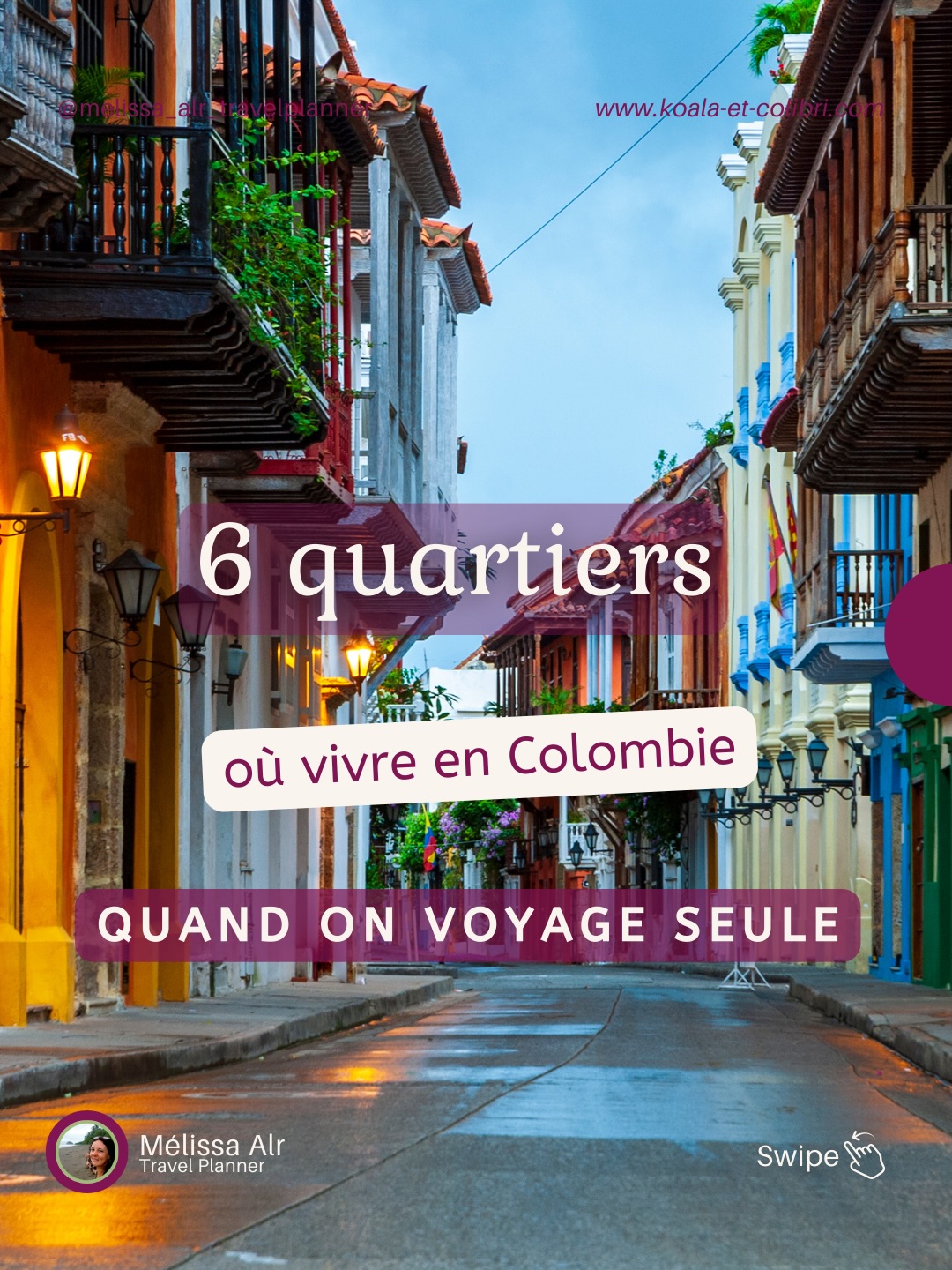 6 quartiers où vivre en Colombie quand on voyage seule 🇨🇴

Si tu prévois un voyage solo en Colombie, choisir le bon quartier change tout :

👉 confort

👉 sécurité

👉 accès aux transports

👉 vie sociale

Dans ce carrousel, je te donne 6 quartiers centraux et appréciés des voyageuses solo à Medellín, Cartagena, Bogotá et Santa Marta.

💡 Mon conseil : commence toujours par un quartier central, puis tu vois ensuite où tu veux t’installer.

💾 Enregistre ce post pour ton prochain voyage en Colombie.

💬 Et dis-moi en commentaire : quel quartier te donne le plus envie ?