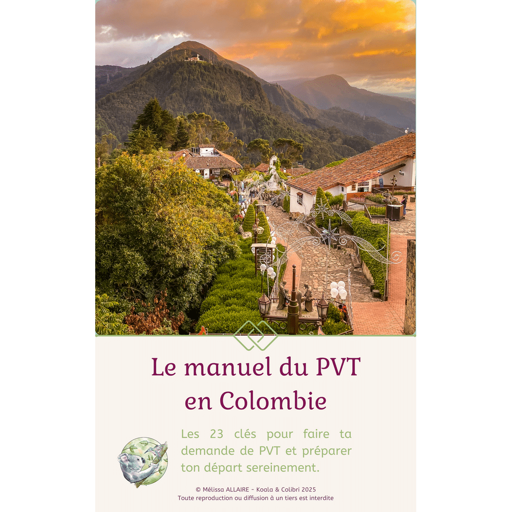 Ebook PVT Colombie (34.99€) - Guide complet 200 pages