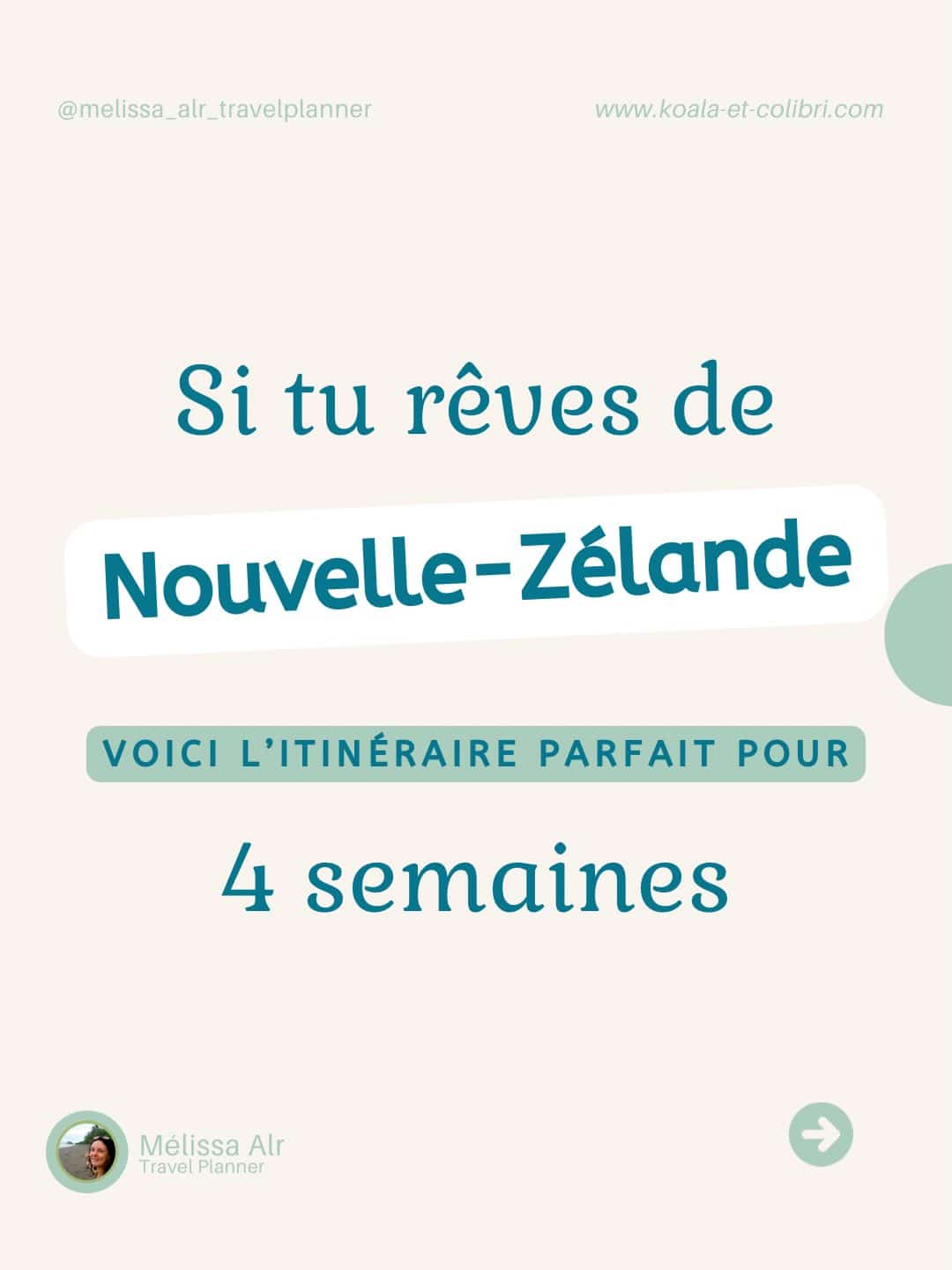 28 jours. 2 îles. Des paysages que tu ne verras nulle part ailleurs. 🇳🇿

La Nouvelle-Zélande c’est le voyage qui change une vie. 
Pas parce que c’est loin, mais parce que ce pays te force à te dépasser, à t’émerveiller.

Cet itinéraire, c’est celui que je recommande à toutes celles qui veulent vivre la Nouvelle-Zélande à fond, sans rater l’essentiel.

Commente “ PVT NZ” et je t’envoie le Starter Pack PVT Nouvelle-Zélande. Un guide PDF gratuit pour t’aider dans tes démarches.